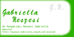 gabriella meszesi business card